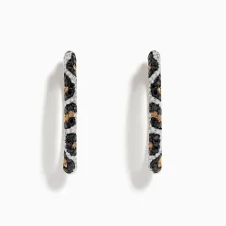 Effy Jewelry Signature 14K Yellow Gold Black, Espresso, and White Diamond Earrings | Earrings