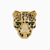 Effy Jewelry Signature 14K Yellow Gold Diamond and Emerald Panther Pin | Accessories