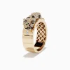 Effy Jewelry Signature 14K Yellow Gold Diamond and Tsavorite Panther Ring, 0.64 TCW | Rings