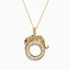 Effy Jewelry Signature 14K Yellow Gold Diamond and Emerald Pendant | Necklaces & Pendants