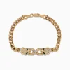 Effy Jewelry Signature 14K Yellow Gold Diamond and Emerald Panther Bracelet | Bracelets