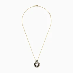 BH Multi Signature 14K Yellow Gold Diamond Spot Pendant | Necklaces & Pendants