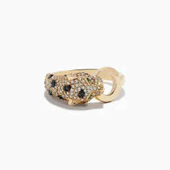 Effy Jewelry Signature 14K Yellow Gold Diamond and Emerald Ring, 0.67 TCW | Rings