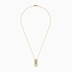 Effy Jewelry Signature 14K Yellow Gold Emerald and Diamond Panther Pendant | Necklaces & Pendants