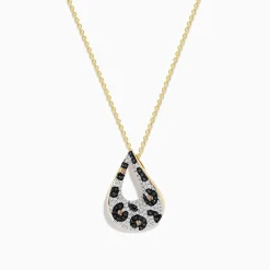 Effy Jewelry Signature 14K Yellow Gold Multi Diamond Leopard Spot Pendant | Necklaces & Pendants