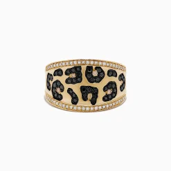 Effy Jewelry Signature 14K Yellow Gold Multi Color Diamond Leopard Spot Ring | Rings
