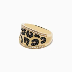 Effy Jewelry Signature 14K Yellow Gold Multi Color Diamond Leopard Spot Ring | Rings