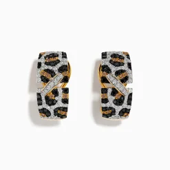 Effy Jewelry Signature 14k Yellow Gold Panther Spot Diamond Earrings | Earrings