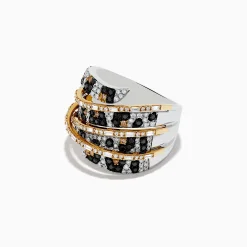 Effy Jewelry Signature 14k Yellow Gold Panther Spot Diamond Statement Ring | Rings