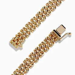 Effy Jewelry Signature 14K Yellow Gold Sapphire and Diamond Panther Bracelet | Bracelets