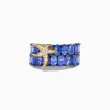 Effy Jewelry 925 Silver and 18K Tanzanite and Diamond Starfish Ring | Rings