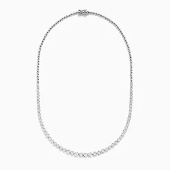 BH Multi 925 Sterling Silver 16" Graduated Diamond Necklace | Necklaces & Pendants