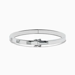 Effy Jewelry 925 Sterling Silver and Diamond Bangle | Bracelets