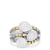 Effy Jewelry 925 Sterling Silver and 18K Gold Accented Diamond Ring, 0.21 TCW | Rings