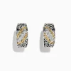 Effy Jewelry 925 Sterling Silver and 18K Yellow Gold Diamond Earrings, 0.12 TCW | Earrings
