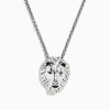 BH Multi 925 Sterling Silver Black Diamond Lion Pendant, 0.07 TCW | Necklaces & Pendants