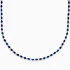BH Multi 925 Sterling Silver Blue Sapphire Tennis Necklace | Necklaces & Pendants