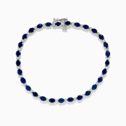 BH Multi 925 Sterling Silver Blue Sapphire Tennis Bracelet | Bracelets
