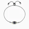 Effy Jewelry 925 Sterling Silver Blue Sapphire and Diamond Evil Eye Bracelet | Bracelets