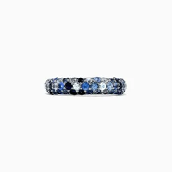 Effy Jewelry 925 Sterling Silver Blue Sapphire Splash Ring, 1.80 TCW | Rings