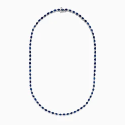 BH Multi 925 Sterling Silver Blue Sapphire Tennis Necklace | Necklaces & Pendants