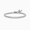 Effy Jewelry 925 Sterling Silver Diamond Accented Bracelet, 0.17 TCW | Bracelets