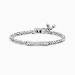 Effy Jewelry 925 Sterling Silver Diamond Accented Bracelet, 0.17 TCW | Bracelets