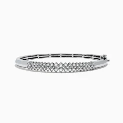 Effy Jewelry 925 Sterling Silver Diamond Bangle, 0.50 TCW | Bracelets