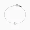 BH Multi 925 Sterling Silver Diamond Moon Bracelet | Bracelets