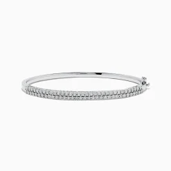 BH Multi 925 Sterling Silver Diamond Bangle | Bracelets