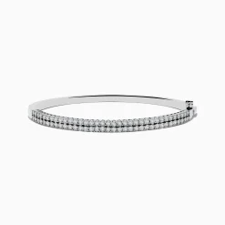 Effy Jewelry 925 Sterling Silver Diamond Bangle | Bracelets