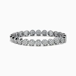 Effy Jewelry 925 Sterling Silver Diamond Bouquet Bracelet 3.92 TCW | Bracelets