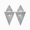 BH Multi 925 Sterling Silver Diamond Retro Earrings, 0.26 TCW | Earrings