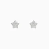 BH Multi 925 Sterling Silver Diamond Star Stud Earrings | Earrings