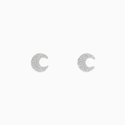 BH Multi 925 Sterling Silver Diamond Moon Earrings | Earrings
