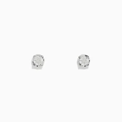 BH Multi 925 Sterling Silver Diamond Stud Earrings | Earrings