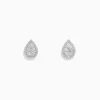 BH Multi 925 Sterling Silver Diamond Pear Shaped Stud Earrings | Earrings