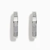 Effy Jewelry 925 Sterling Silver Diamond Hoop Earrings | Earrings