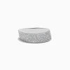 Effy Jewelry 925 Sterling SIlver Diamond Slant Ring | Rings