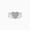 Effy Jewelry 925 Sterling Silver Diamond Heart Ring | Rings