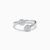 Effy Jewelry 925 Sterling Silver Diamond Bypass Heart Ring | Rings