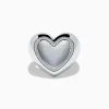 Effy Jewelry 925 Sterling Silver Diamond Bubble Heart Ring | Rings