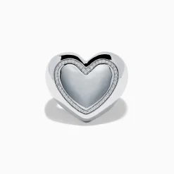 Effy Jewelry 925 Sterling Silver Diamond Bubble Heart Ring | Rings