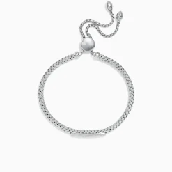 Effy Jewelry 925 Sterling Silver Diamond Accented Bracelet, 0.17 TCW | Bracelets