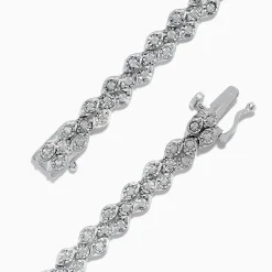 Effy Jewelry 925 Sterling Silver Diamond Cluster Tennis Bracelet | Bracelets