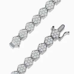 Effy Jewelry 925 Sterling Silver Diamond Bouquet Bracelet 3.92 TCW | Bracelets