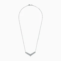 Effy Jewelry 925 Sterling Silver Diamond Necklace, 0.47 TCW | Necklaces & Pendants