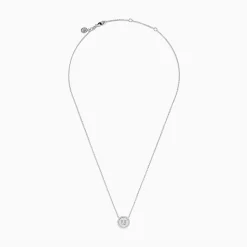 BH Multi 925 Sterling Silver Diamond Initial Letter "U" Necklace, 0.15 TCW | Necklaces & Pendants