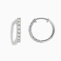 BH Multi 925 Sterling Silver Diamond Hoop Earrings | Earrings