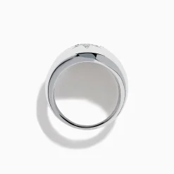 Effy Jewelry 925 Sterling Silver Diamond Star Signet Ring | Rings